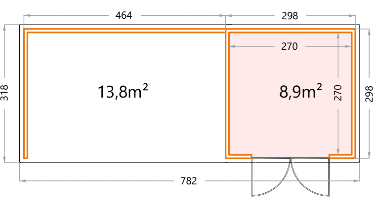 Garden house floor plan