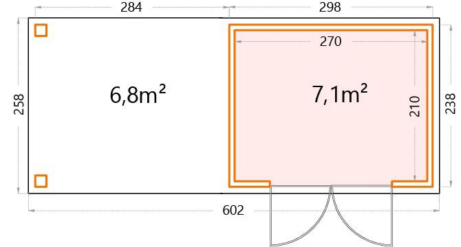 Garden house floor plan