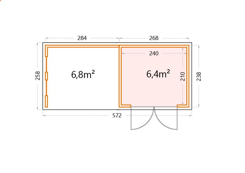 Garden house floor plan