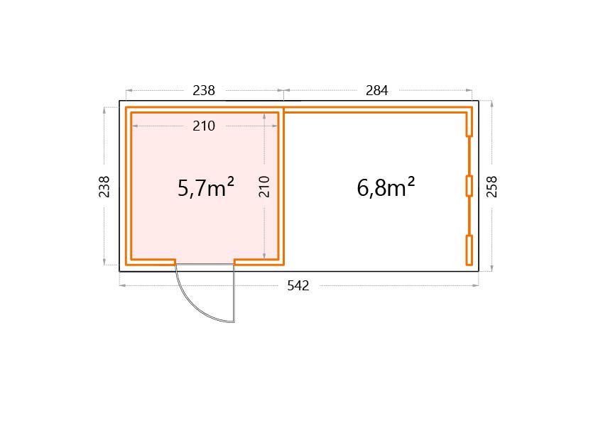 Garden house floor plan