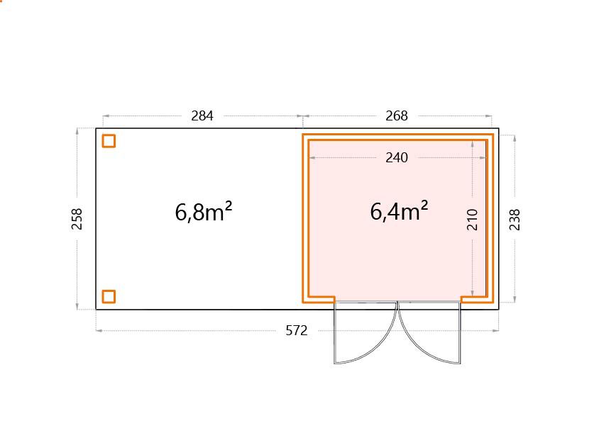 Garden house floor plan