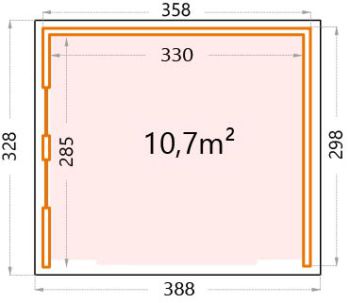 Garden house floor plan