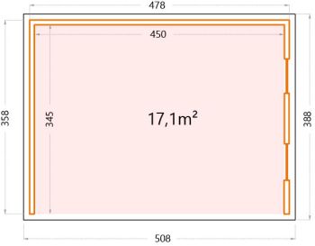 Garden house floor plan