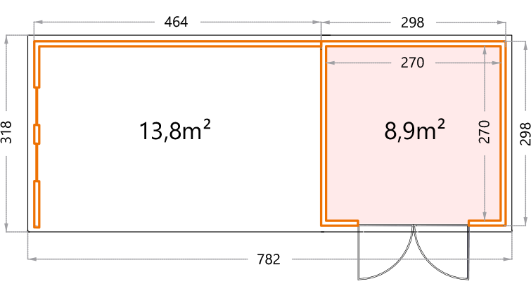 Garden house floor plan