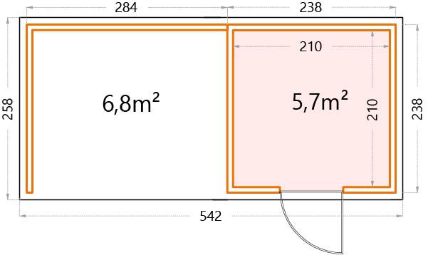 Garden house floor plan